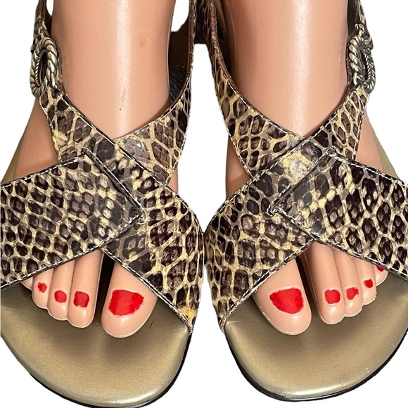 Brighton Coast Slingback Flat
Sandals Multicolor Snake Print Slip Ons 7.5M - Picture 3 of 16